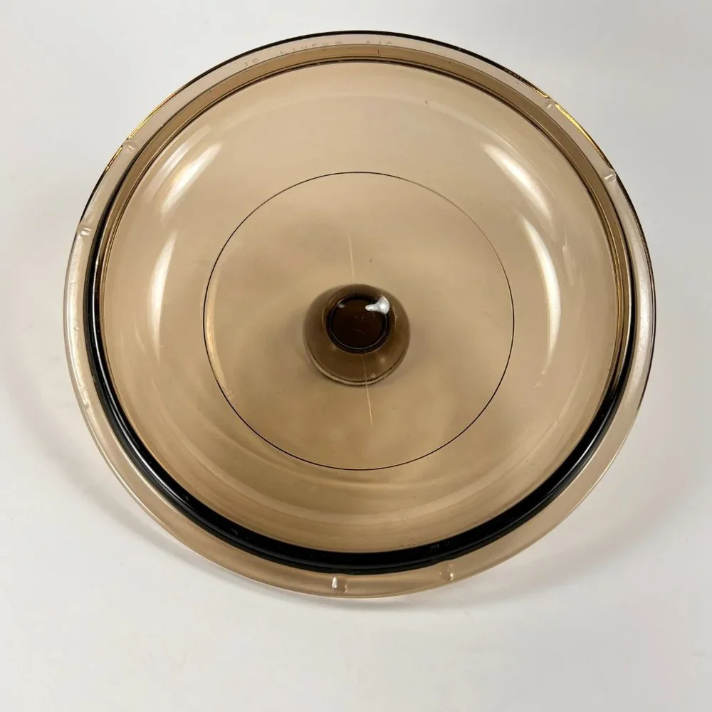 PYREX V 1 C Amber Glass 18 Lid Only Replacement Lid